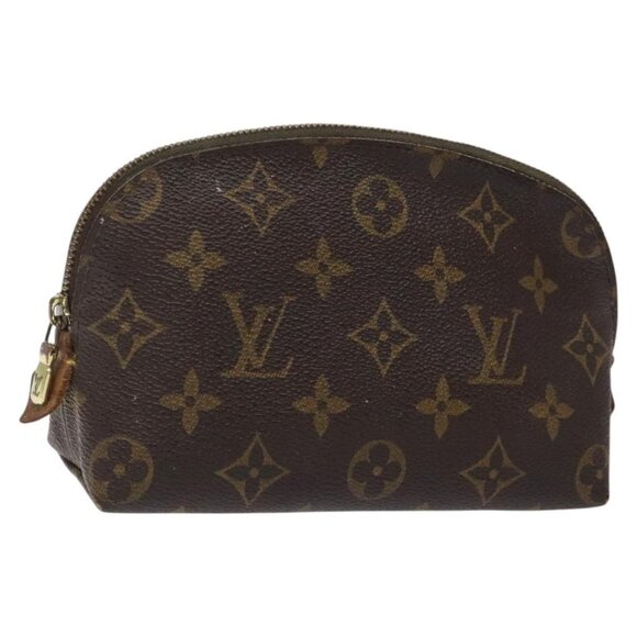 LOUIS VUITTON Monogram Pochette Cosmetic PM Cosmetic Pouch M47515 LV Auth 116700 - Picture 1 of 16